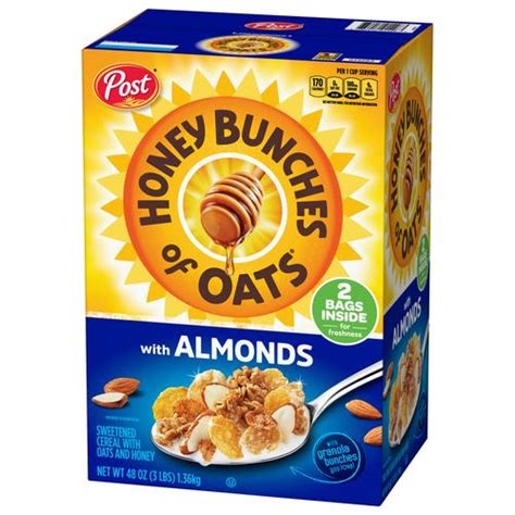 Pricesmart Only Honey Oats Cereal With Almonds 136 Kg 48 Oz