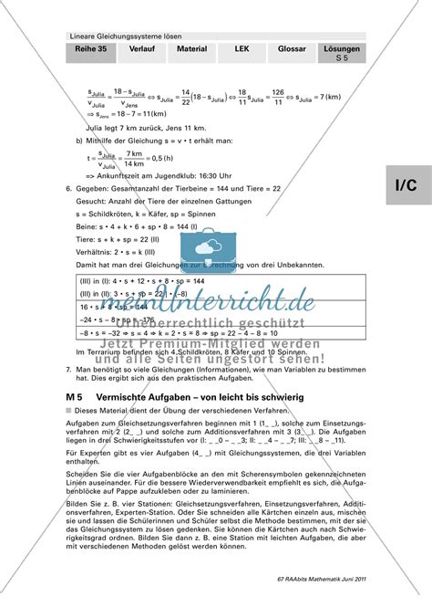 In diesem kapitel beschäftigen wir uns mit linearen gleichungssystemen. Lineare Gleichungssysteme: Vermischte Aufgaben zum Üben ...