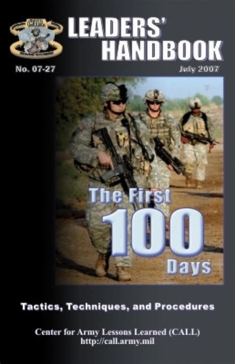 Leader Handbook Looks At First 100 Days In Combat Article The