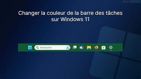 Changer La Couleur De La Barre Des Tâches Sur Windows 11 Korbens