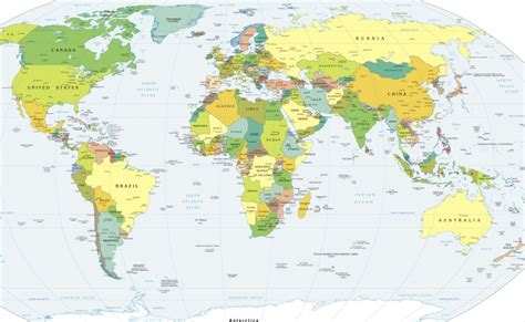 Clickable Map Of The World World Map Gray