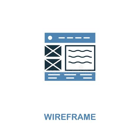 Wireframe Creative Icon In Two Colors Premium Style Design From Web