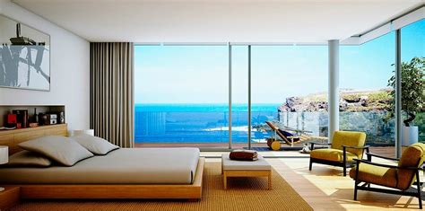 Wooden Furniture Bedroom With Beach View