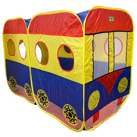 Vokodo Kids Pop Up School Bus Play Tent Magical Playhouse Folding