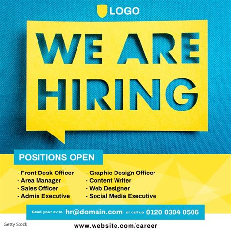 Copy Of We Are Hiring Ad Postermywall