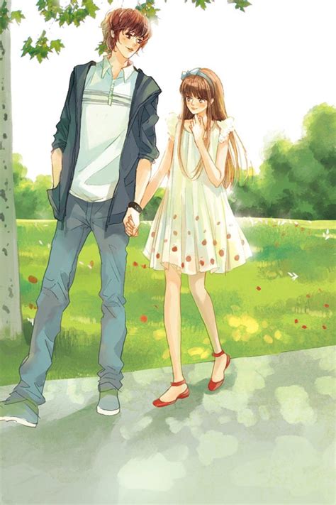 Boy And Girl Walking Anime Wallpapers Wallpaper Cave
