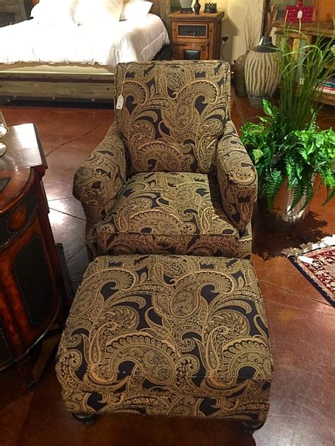 Great savings & free delivery / collection on many items Paisley Pattern Bassett Chair And Ottoman - $249.95 ...