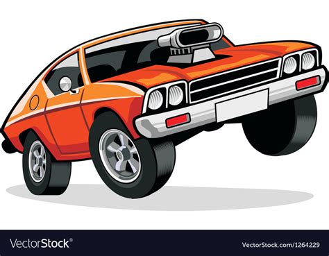 Muscle Car Royalty Free Vector Image Vectorstock