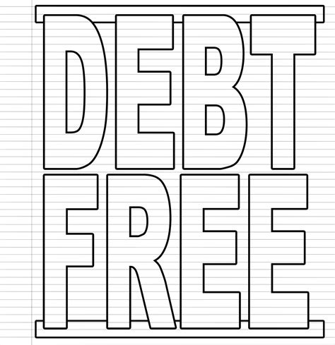 Debt Free Chart Printable