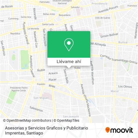 ¿cómo Llegar A Asesorias Y Servicios Graficos Y Publicitario Imprentas En Santiago En Micro O Metro