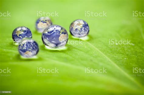 How Many Earths Do We Have Planet Earth Waterdrops Stock Photo