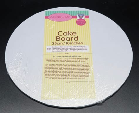 White Round Premium Masonite Mdf Cake Board Drum 5mm Thick Cakeboxme