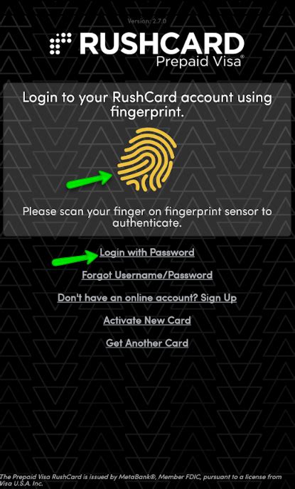 Manage My Rushcard Login