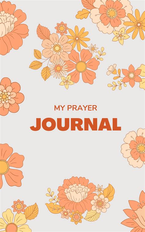 Free Printable Prayer Journal Book Cover Templates Canva 56 Off