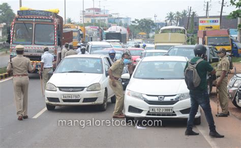 Mangalore Today Latest Main News Of Mangalore Udupi Page Cops On Strict Vigil Many Vehicles
