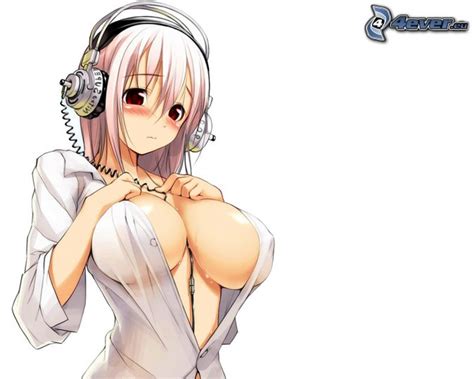 Sexy Anime Girl Big Boobs Headphones Hentai 162832