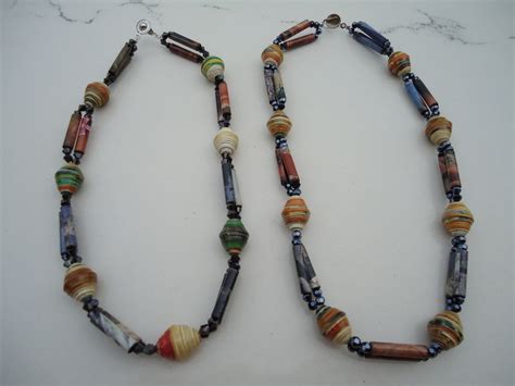 Paper Bead Necklace · How To Make A Paper Bead Necklace · Jewelry