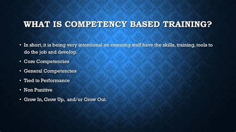 Competency Based Training Youtube