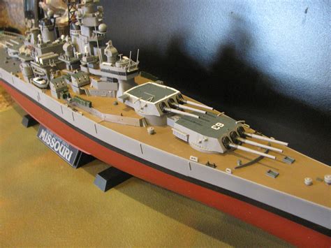 Us Battleship Bb Missouri Boat Plastic Model Military Ship Kit