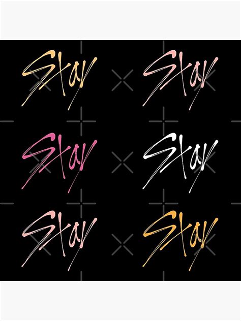 Stray Kids Stay Fandom Logo Font Pack Pink Peach Poster By Sugarsaint