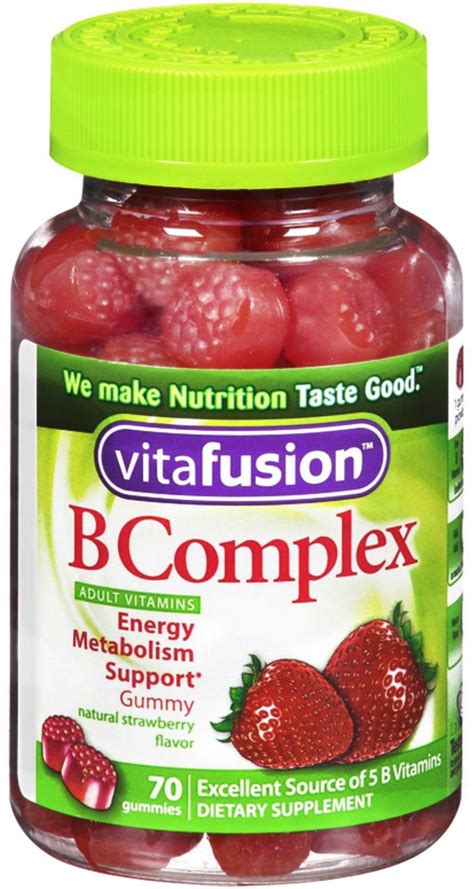 This vitamin b complex supplement, by douglas laboratories, comes in a bottle with 60 capsules (60 or 30 servings, depending on your needs or doctor's recommendation). Vitafusion B Complex Adult Gummy Vitamins 70 ea (Pack of 2 ...