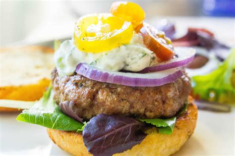 Greek Lamb Burgers With Tzatziki Sauce Recipe