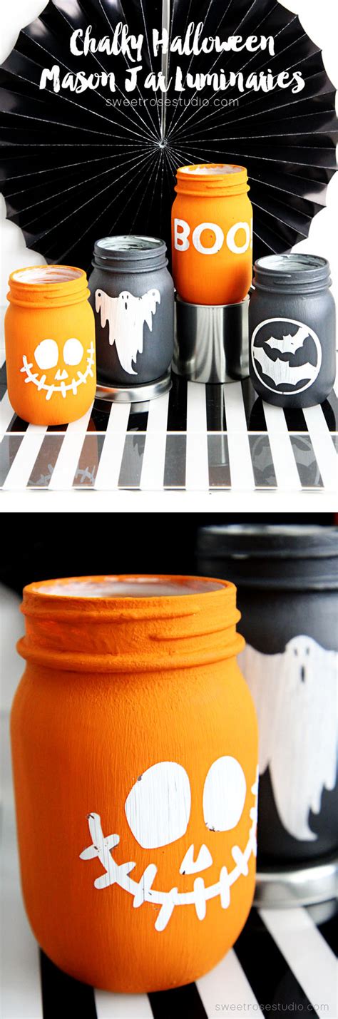 16 Diy Mason Jar Crafts For Halloween Décor Shelterness