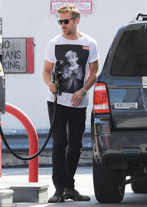 Macaulay Culkin Wears Hilarious T Shirt Showing Ryan Gosling Wearing