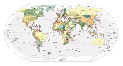 Mapa Planisferio Con Nombres De Paises Kulturaupice