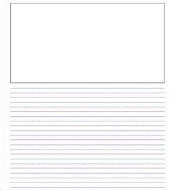 All kinds of printable specialty paper for writing and math. Elementary Lined Paper for Kinder thru Third Grade | A ...