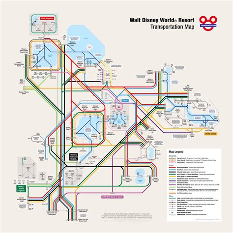 Walt Disney World Monorail Map Map Of Stoney Lake