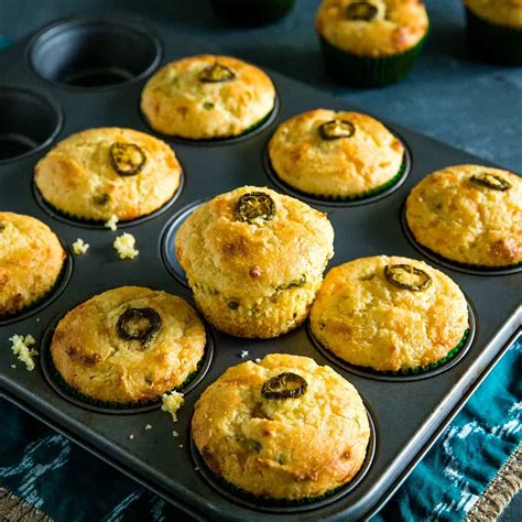 Fresh corn bread straight from the oven is a perfect fall side dish, but it loses i've made several batches of cornbread this fall. Easy Jiffy Jalapeno Cheddar Cornbread Muffins - Must Love Home