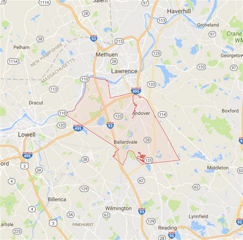 Map Of Andover Massachusetts Unlimited Power Solutions Llc