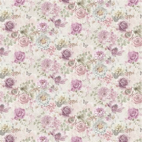 Vintage Floral By Arthouse Pink Wallpaper Wallpaper Direct