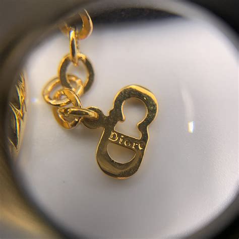 Christian Dior Vintage Heart Logo Chain Necklace Etsy
