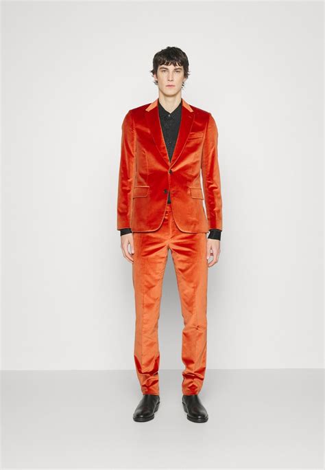 Paul Smith Tailored Fit Button Suit Anzug Orange Zalandoat
