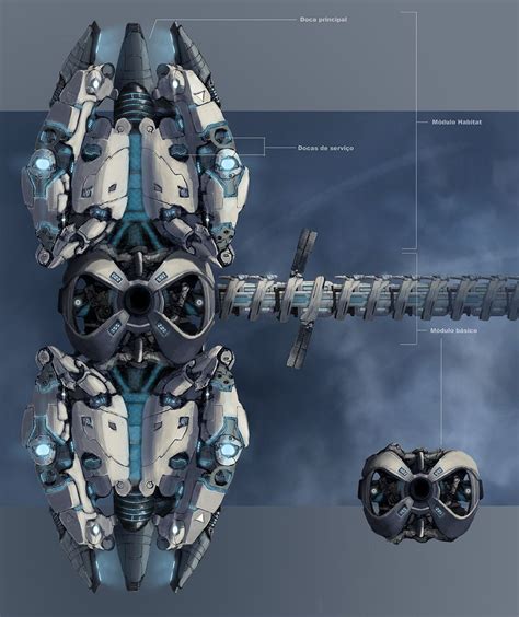 Space Station By Samize On Deviantart Space Station Concept Art