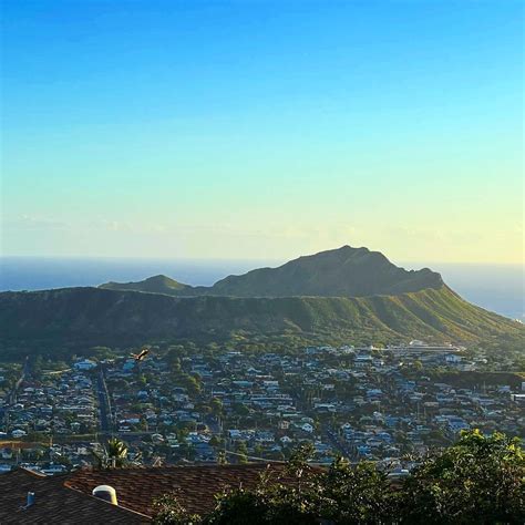 View Of Lēʻahi Diamond Head From Maunalani Hawaii