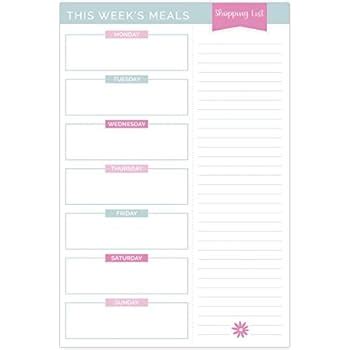 Amazon Com Bloom Daily Planners Weekly Meal Planning Pad Tear Off