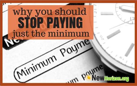 What happens if you pay minimum amount on credit card. Why You Should Never Pay Just the Minimum Amount Required ...