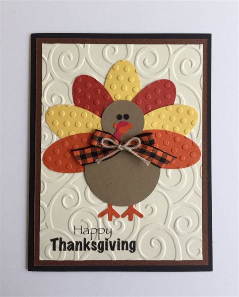 Handmade Turkey Thanksgiving Card Etsy Thanksgiving Cards Handmade