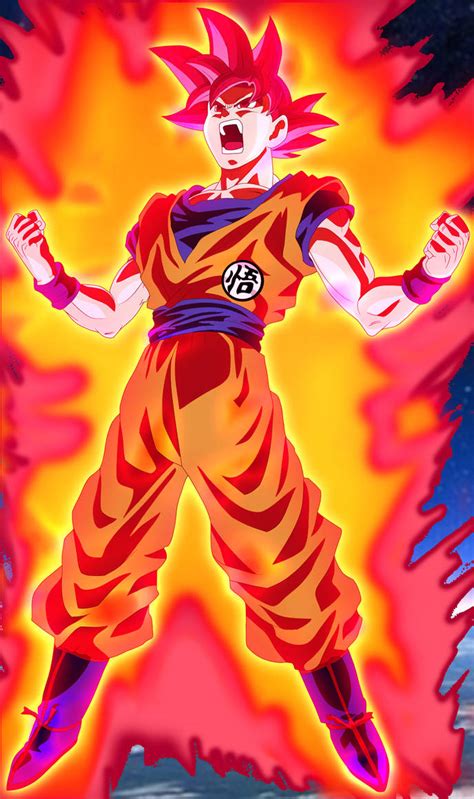 Goku Super Saiyan God Kaioken By Murillo0512 On Deviantart
