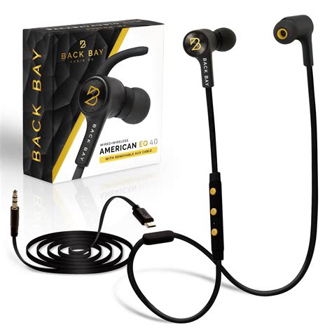 Back Bay 2 In 1 Wireless And Wired Bluetooth Earbuds Sweatproof Wireless