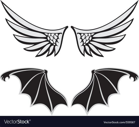 Angel And Devil Royalty Free Vector Image Vectorstock