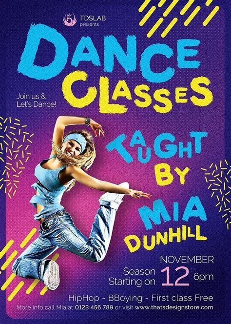 Dance Classes Flyer Template V3 Party Flyers For Photoshop