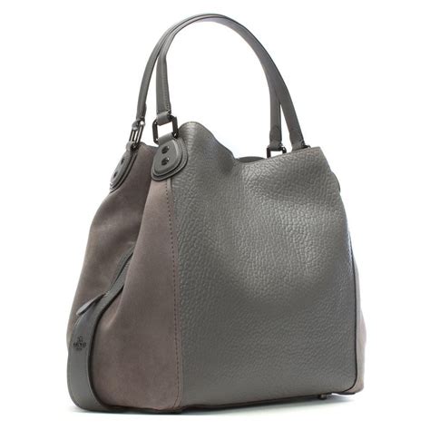 Soft Grey Leather Shoulder Bag Paul Smith