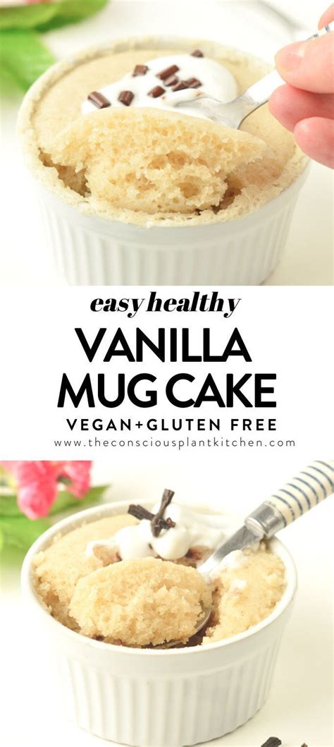 Recipe dates back to the great depression. Vegan vanilla mug cake no egg, no milk - The Conscious Plant Kitchen