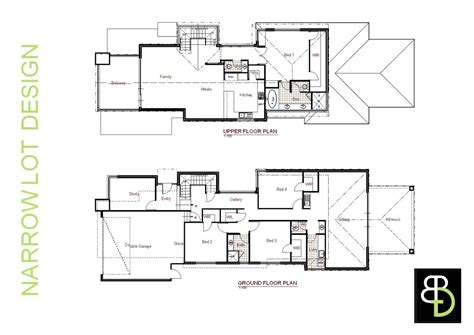 Narrow Lot Luxury House Plans | Smalltowndjs.com