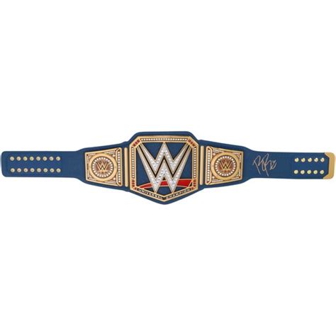 Roman Reigns Autographed Blue Wwe Universal Championship Replica Title Belt Wwe Auction