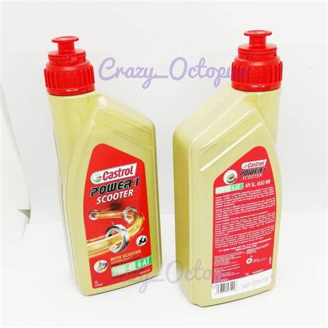 Minyak pelincir shell ini khusus untuk kenderaan dengan via geartinggi.com. Castrol Power 1 Scooter 10W-40 10w40 Semi Synthetic Engine ...